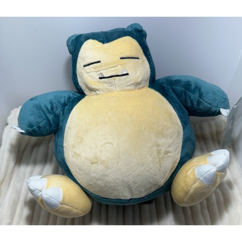 Pokemon Snorlax Model 17-D0021 Super Soft Velvet Plush Stuffy-See pics-NWT